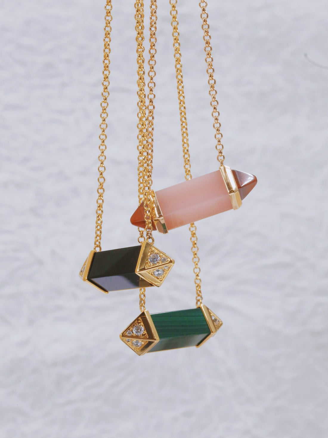 ¡®Sprite Jewelry¡¯Color Stone Bar Pendant Necklace