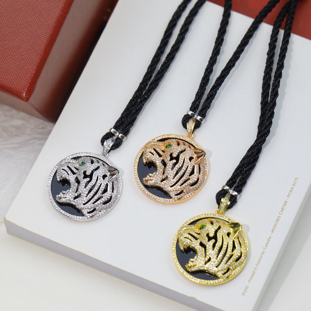 ¡®Sprite Jewelry¡ Openwork Tiger Cord Pendant Necklace
