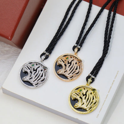 ¡®Sprite Jewelry¡ Openwork Tiger Cord Pendant Necklace
