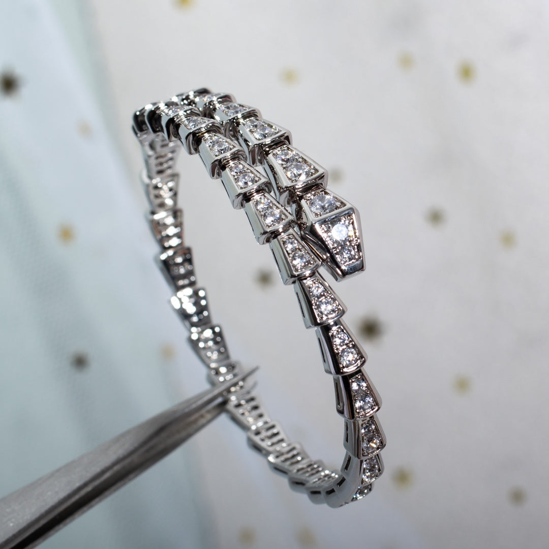 [Sprite Jewelry]SERPENTI BRACELET 6MM SILVER DIAMOND