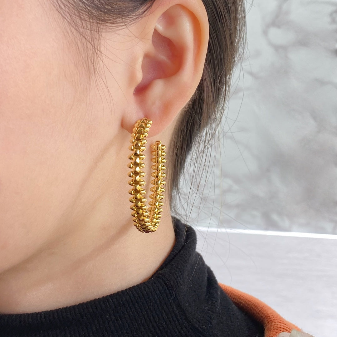 ¡®Sprite Jewelry¡¯CLASH HOOP EARRINGS