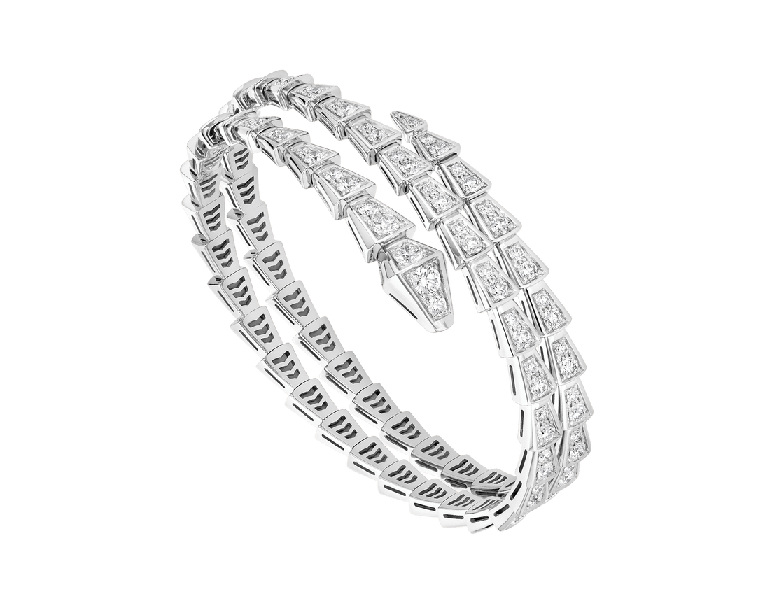 [Sprite Jewelry]SERPENTI BRACELET SILVER DIAMOND DOUBLE ROW