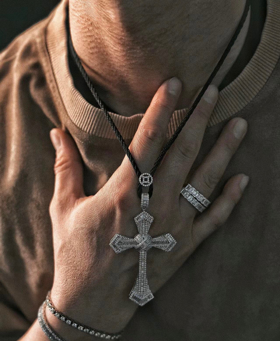 ¡®Sprite Jewelry¡¯Pave Cross Pendant Necklace