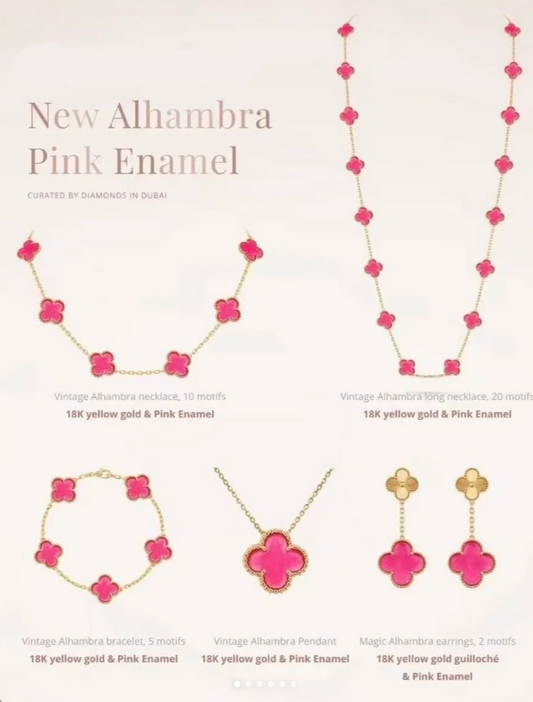 [SpriteJewelry ] 26 NEW PINK BUBBLE ENAMEL SET