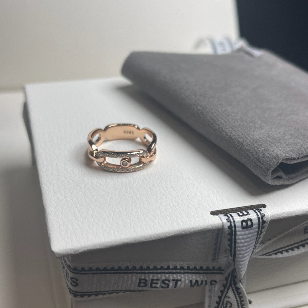[Sprite Jewelry]Sliding Single Diamond Ring