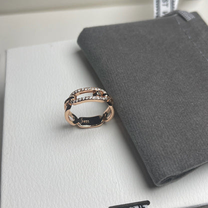 [Sprite Jewelry]Sliding Single Diamond Ring