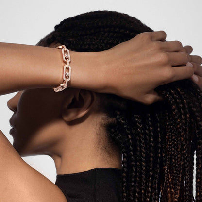 [Sprite Jewelry]Large Full Diamond Unisex Sliding Bracelet with Moissanite