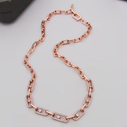 [Sprite Jewelry]Move Link Pave Diamond Necklace