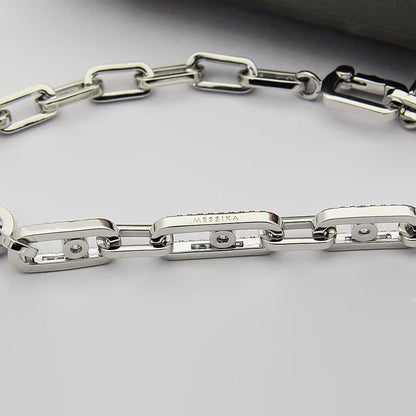 [Sprite Jewelry]Move Link Pave Diamond Necklace