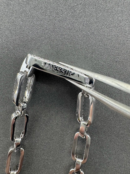 [Sprite Jewelry] Move Link Pave Diamond Chain Necklace