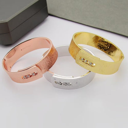 [Sprite Jewelry]Polished Brushed Bangle, Large Engraved Sliding Bangle