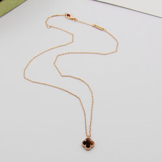 ¡®Sprite Jewelry¡¯CLOVER MINI 9.5MM Black Fritillary NECKLACE（副本）