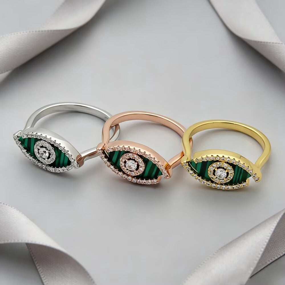 [Sprite Jewelry]Lucky Eye Malachite Ring