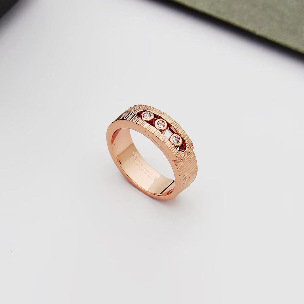 [Sprite Jewelry]Move Wide 3 Moving Diamond Men's Ring