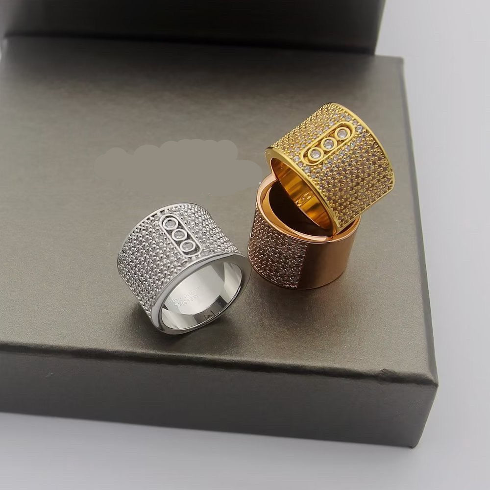 [Sprite Jewelry] Move Wide Full Pavé Diamond Ring