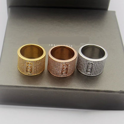 [Sprite Jewelry] Move Wide Full Pavé Diamond Ring