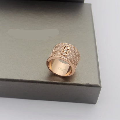 [Sprite Jewelry] Move Wide Full Pavé Diamond Ring