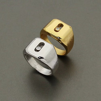 [Sprite Jewelry] My Move Natural Titanium Signet Ring