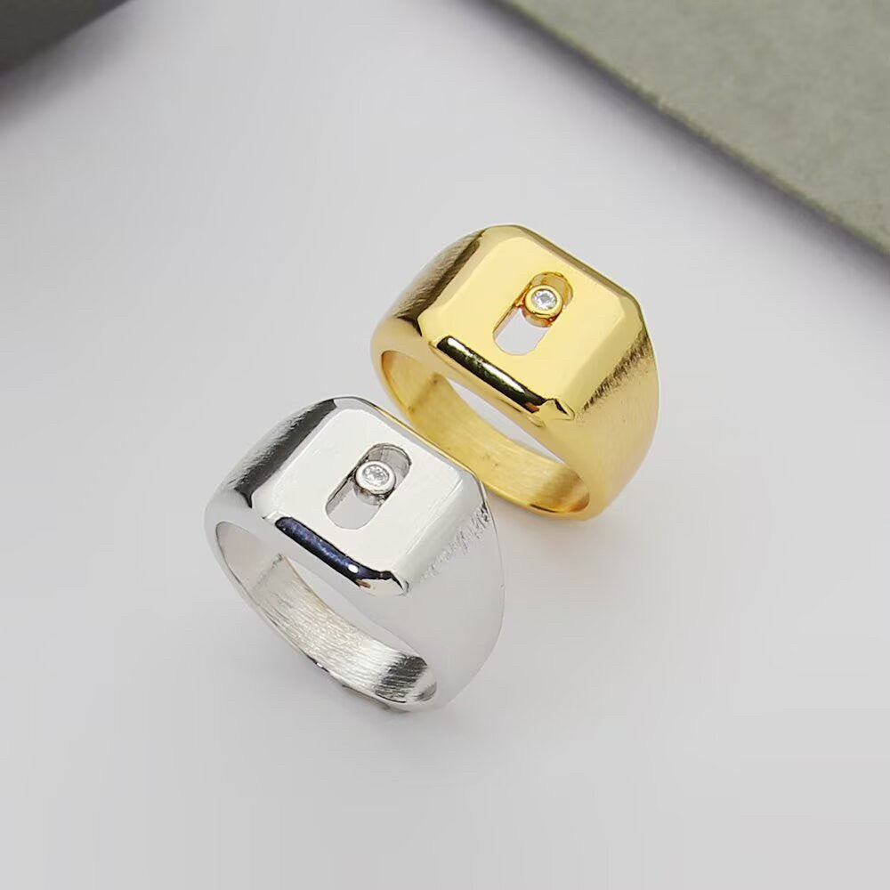 [Sprite Jewelry] My Move Natural Titanium Signet Ring