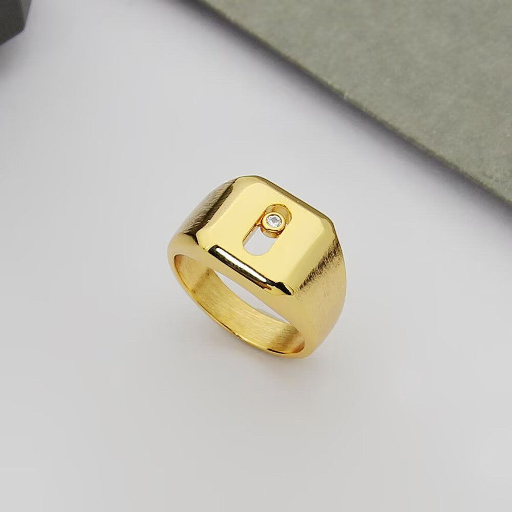 [Sprite Jewelry] My Move Natural Titanium Signet Ring