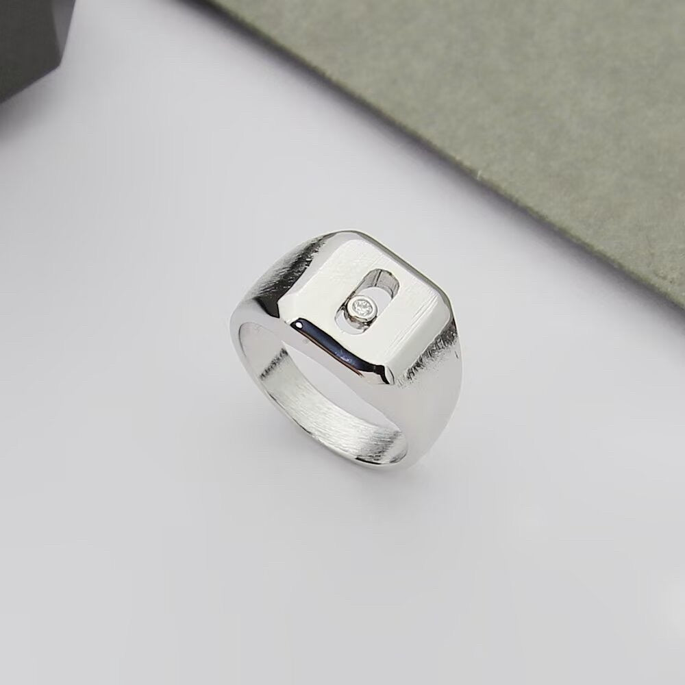 [Sprite Jewelry] My Move Natural Titanium Signet Ring