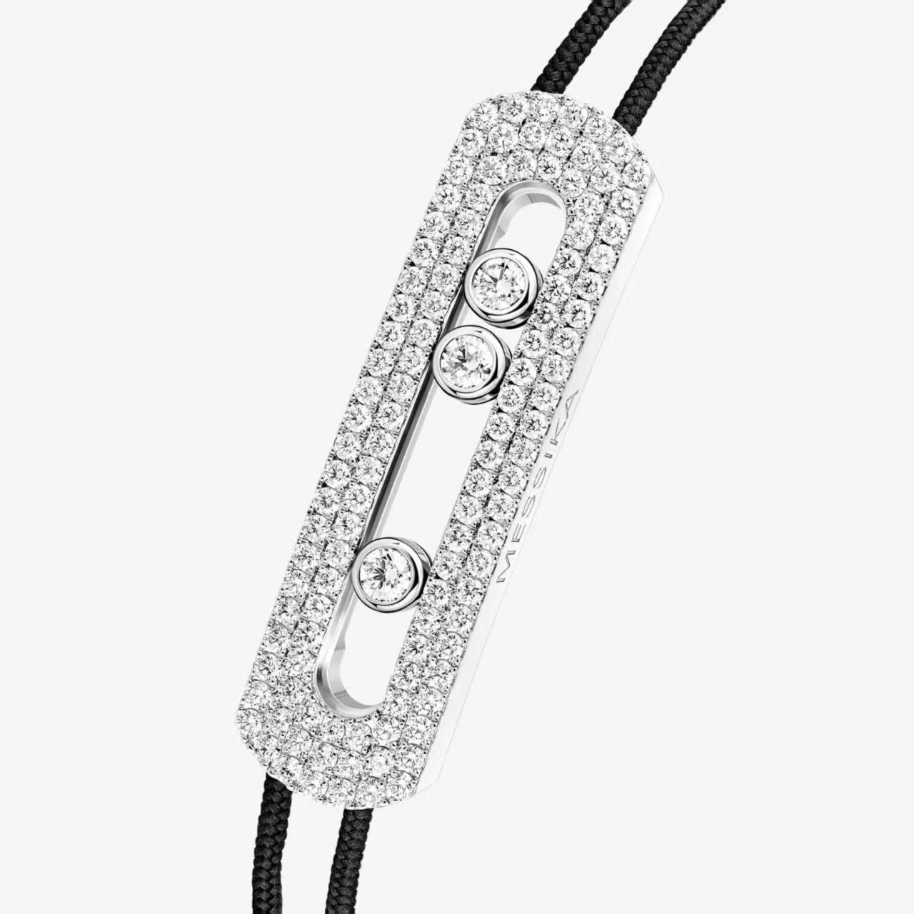 [Sprite Jewelry]Care(Large-4mm) pink cord pavé bracelet