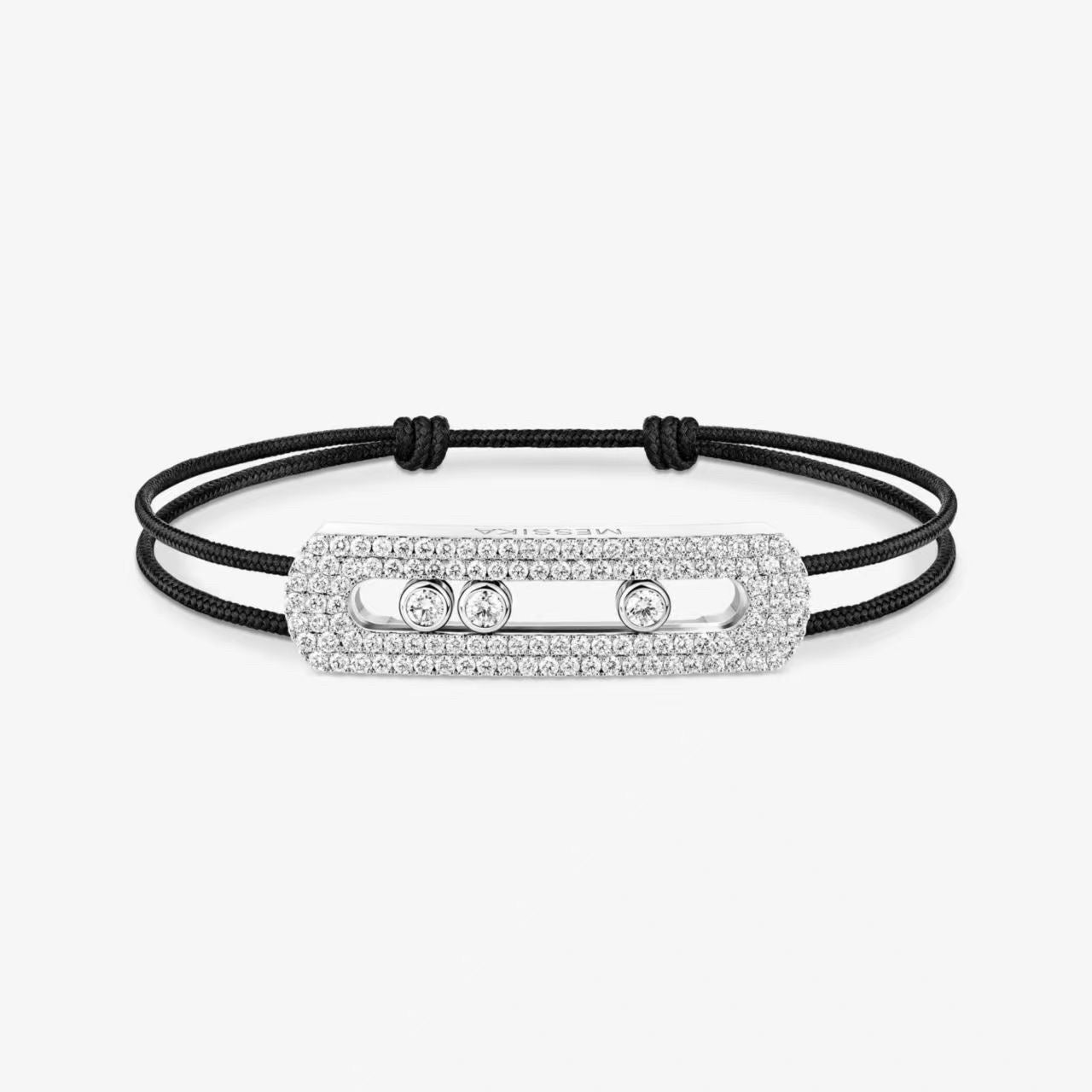 [Sprite Jewelry]Care(Large-4mm) pink cord pavé bracelet