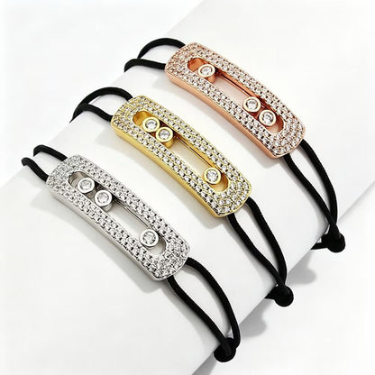 [Sprite Jewelry]Care(Large-4mm) pink cord pavé bracelet