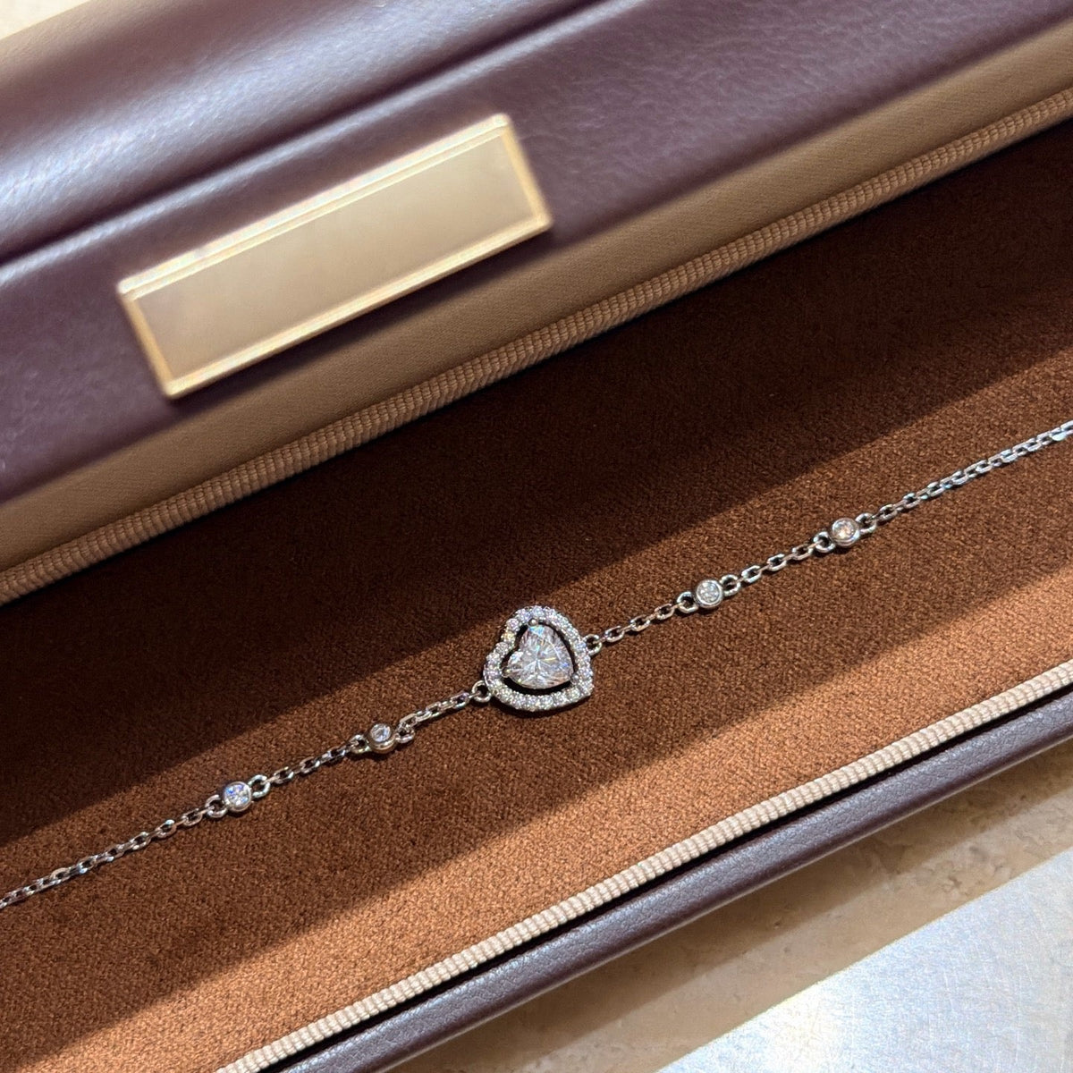 [Sprite Jewelry]Heart Sliding Diamond Bracelet