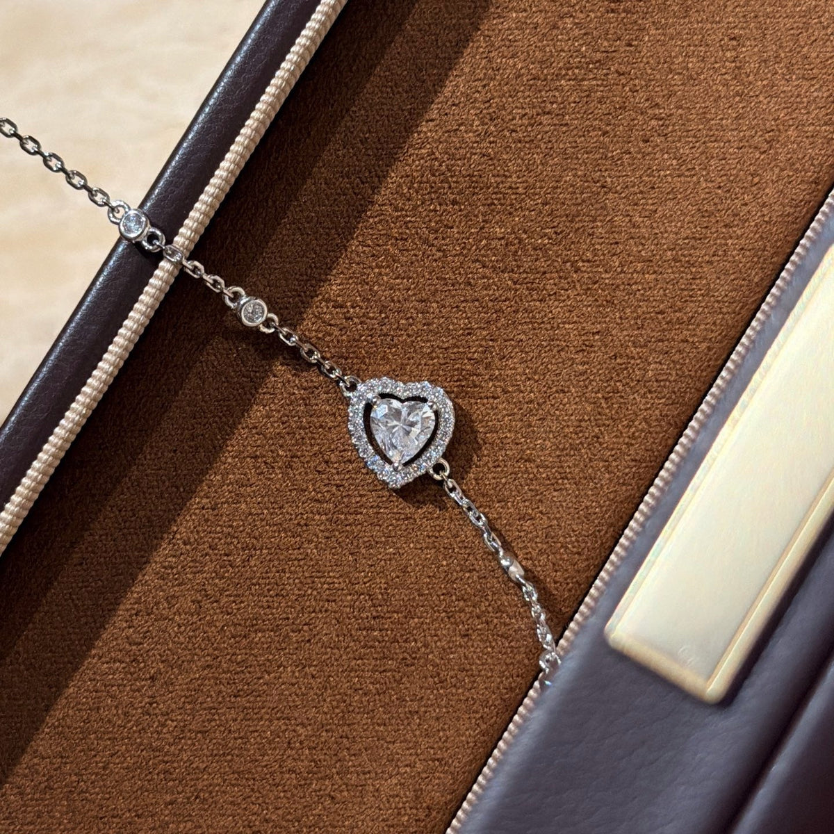 [Sprite Jewelry]Heart Sliding Diamond Bracelet
