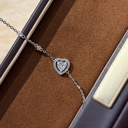 [Sprite Jewelry]Heart Sliding Diamond Bracelet