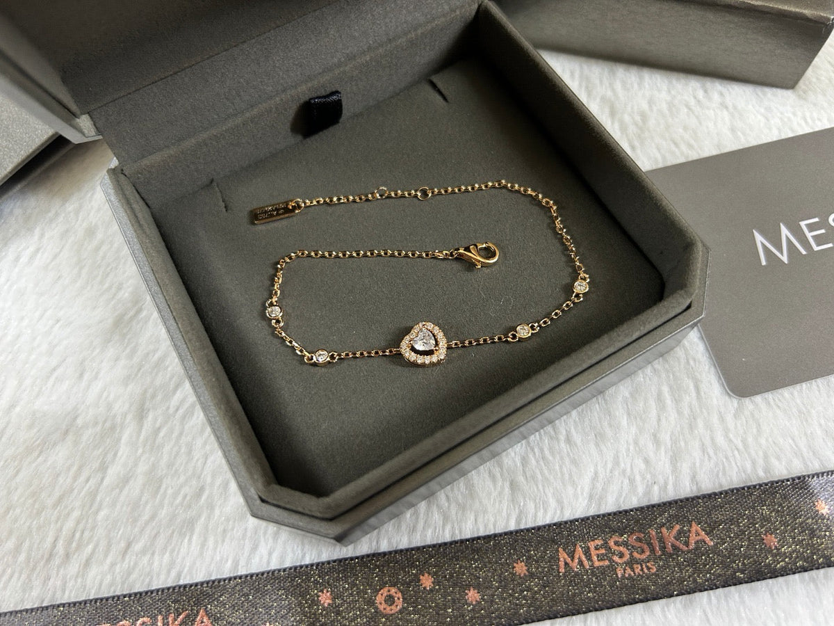 [Sprite Jewelry]Heart Sliding Diamond Bracelet