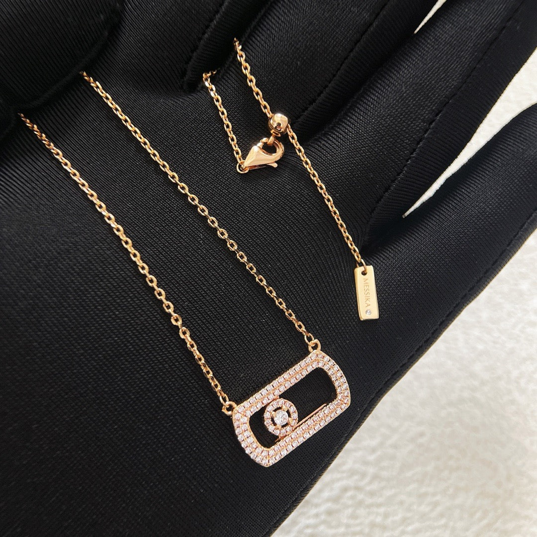 [Sprite Jewelry] So Move Pavé Sliding Diamond Necklace