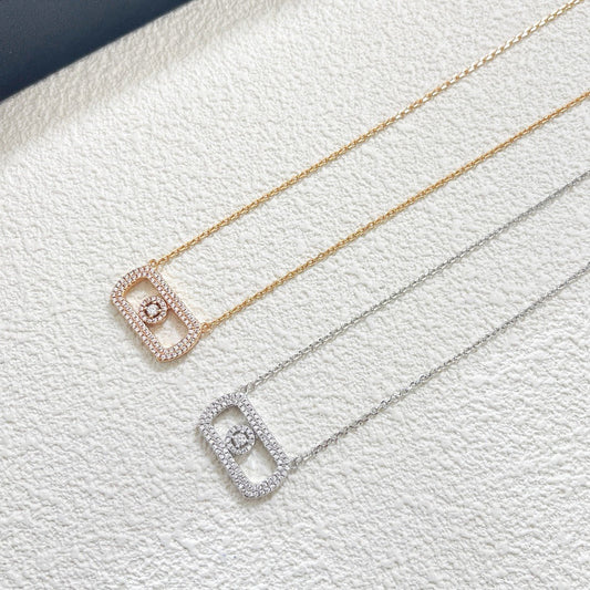 [Sprite Jewelry] So Move Pavé Sliding Diamond Necklace