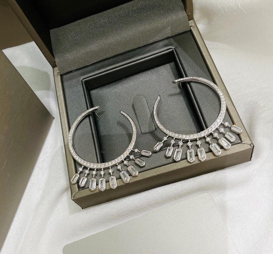 [Sprite Jewelry] Kate Moss Tassel Hoop Earrings