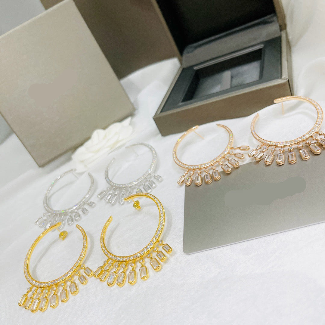 [Sprite Jewelry] Kate Moss Tassel Hoop Earrings