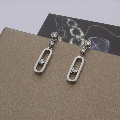 [Sprite Jewelry] Move Uno Drop Earrings, Movable Stone