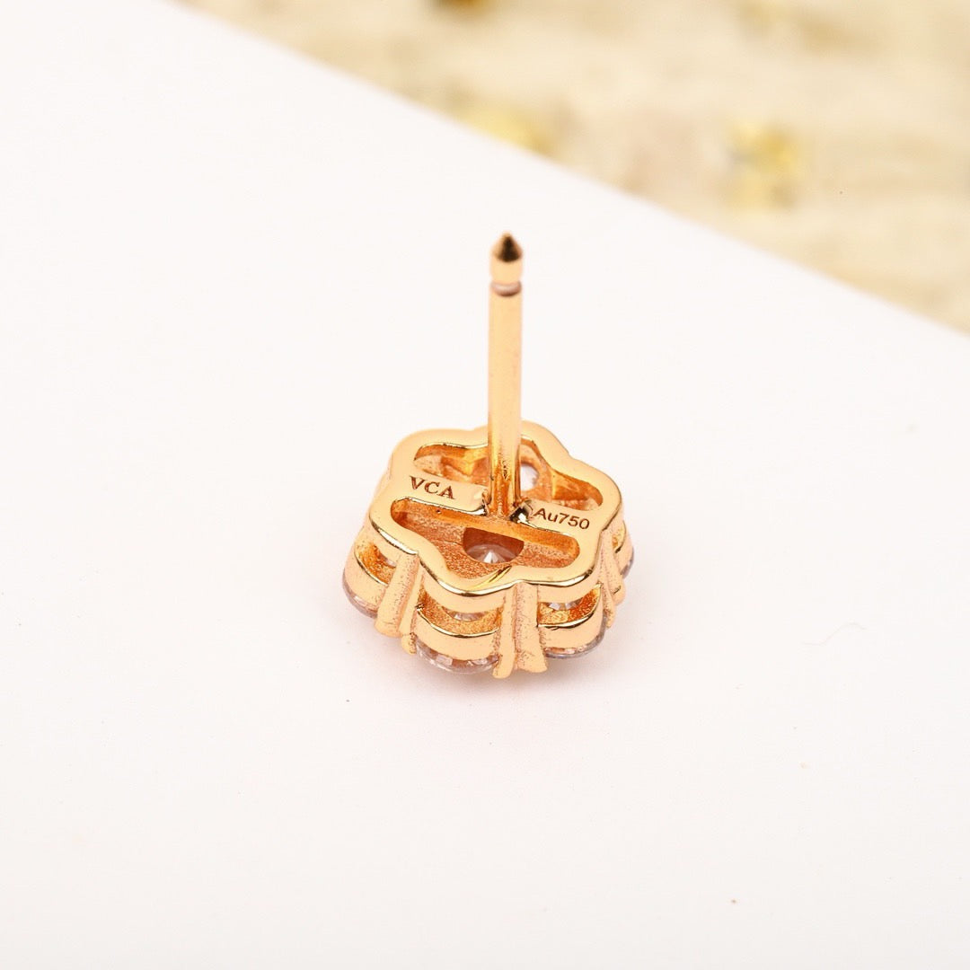 ¡®SpriteJewelry¡¯Fleurette Stud Earrings, 18K Gold‑Plated, 7‑Stone