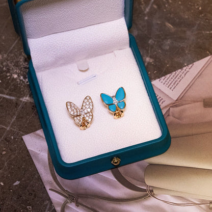 ¡®SpriteJewelry¡¯Asymmetrical Butterfly Earclips