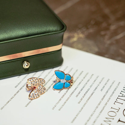 ¡®SpriteJewelry¡¯Asymmetrical Butterfly Earclips