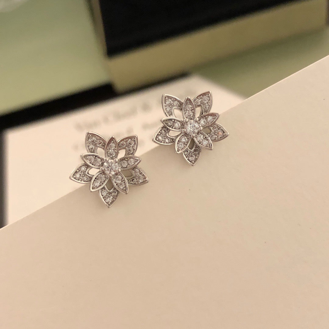 ¡®SpriteJewelry¡¯Lotus Openwork Earrings（Mini）