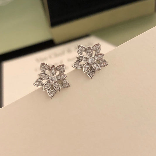 ¡®SpriteJewelry¡¯Lotus Openwork Earrings（Mini）