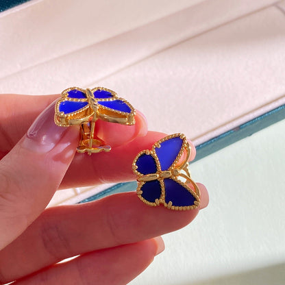 ¡®SpriteJewelry¡¯ Sweet Alhambra Butterfly Earstuds, Blue Chalcedony