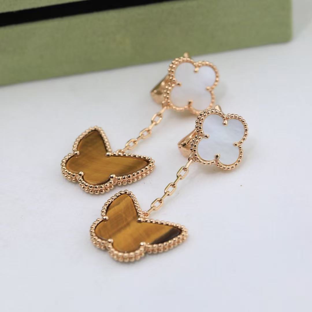 ¡®SpriteJewelry¡¯CLOVER MEDIUM 1 MOTIFS CARNELIAN  DIAMOND earrings