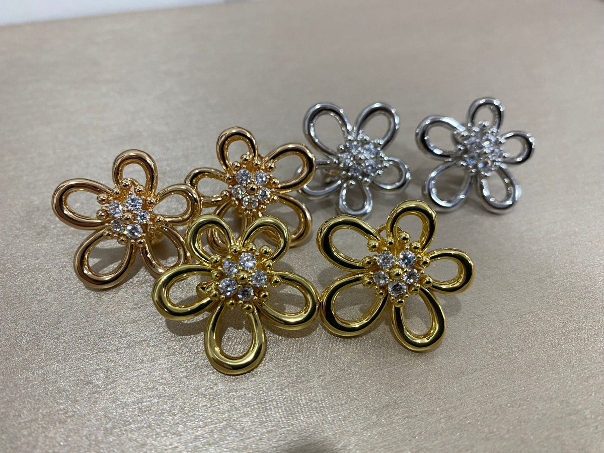 [SpriteJewelry]Flowerlace Stud Earrings,