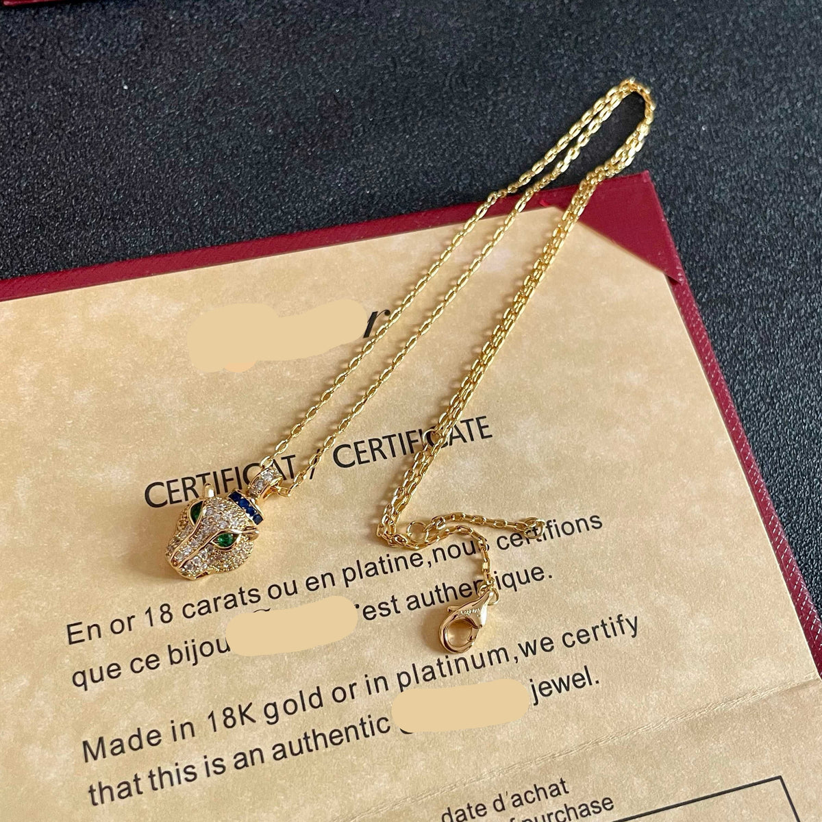 ¡®SpriteJewelry¡¯Panthère de Cartier Pavé‑Diamond Necklace