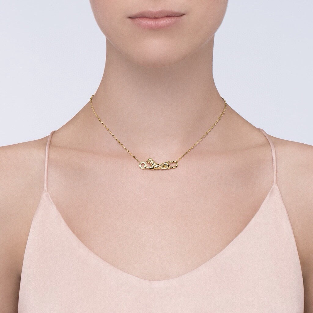 ¡®SpriteJewelry¡¯Reclining Panther Necklace