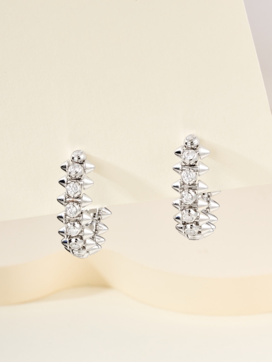 ¡®SpriteJewelry¡¯Clash‑de  Spiked Diamond Earrings
