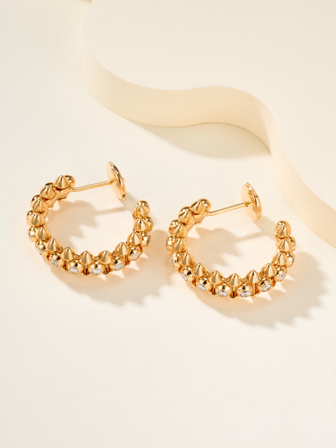 ¡®SpriteJewelry¡¯Clash‑de  Spiked Diamond Earrings