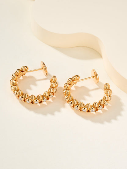 ¡®SpriteJewelry¡¯Clash‑de  Spiked Diamond Earrings